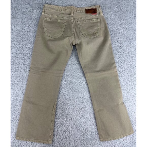 Womens Capri Pants Big Star NWT Size 24 Beige Cotton Blend Beach - Picture 2 of 11